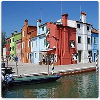 Burano, Venezien burano, venedig, italien