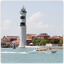 Der Leuchtturm von Murano murano, venedig, italien